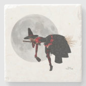 ほうき石コースター飛んでいるのティプスウィッチ ストーンコースター (正面)