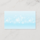 ほうき石鹸の泡を持つメイド 名刺 (裏面)