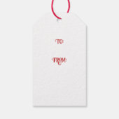 ほうき魔女オン飛んでいるほうきギフトラベル ギフトタグ (裏面)