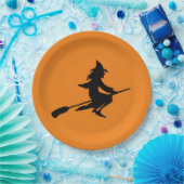 ほうき魔女 ペーパープレート (パーティー)