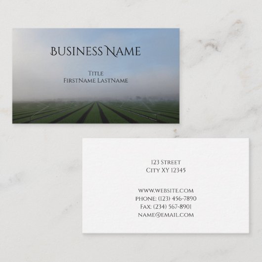 ほうれんそう分野の潅漑 名刺 (正面/裏面)