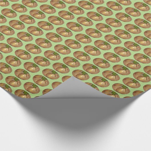 ほうれん草の知識NYCユダヤ人のデリ食品 ラッピングペーパー (角)