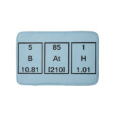 ほう素のアスタチンの水素 (BAtH) バスマット (正面)