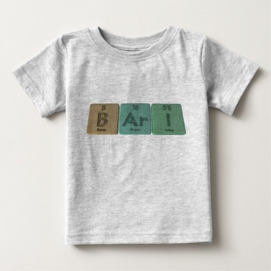 ほう素のアルゴンのヨウ素としてバリ ベビーTシャツ (正面)