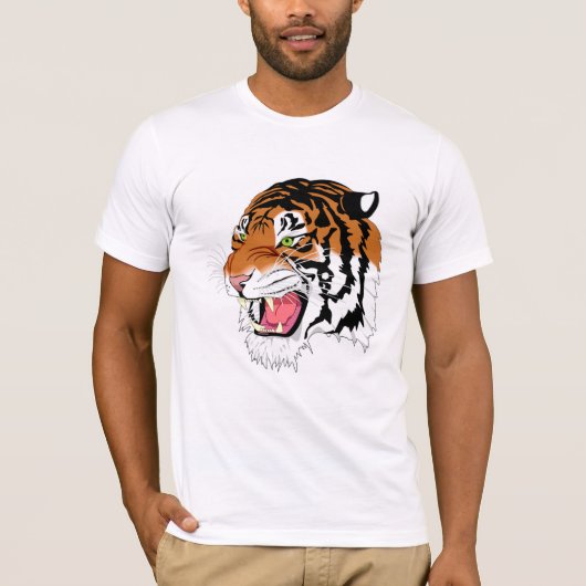 ほえる虎 Tシャツ (正面)