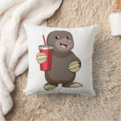 ほくろのある人+マグカップ クッション (ブランケット)