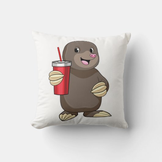 ほくろのある人+マグカップ クッション (正面)