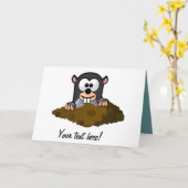 ほくろ漫画 カード (黄色い花)