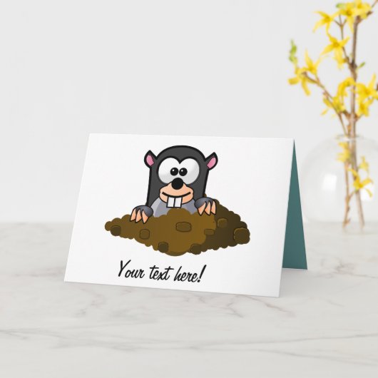 ほくろ漫画 カード (黄色い花)