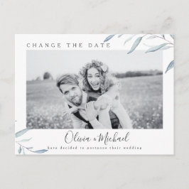 ほこりある青緑の写真を変更する日付 ポストカード