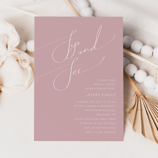 ほこりお洒落バラベビーSIPと参照 招待状