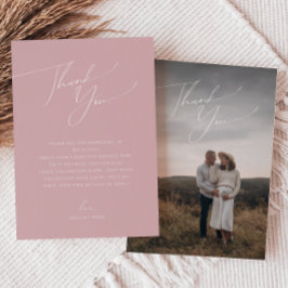 ほこりお洒落バラ縦型フォトベビーシャワー サンキューカード