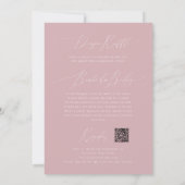 ほこりお洒落バラ | 1つの赤ん坊シャワーで 招待状 (裏面)