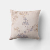 ほこりかわいらしピンク金ゴールドブルーフローラクッション クッション (裏面)