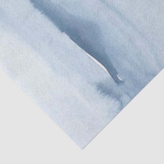 ほこりがかった青い水彩のギフト包装ティッシュペーパー 薄葉紙 (詳細)