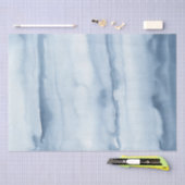 ほこりがかった青い水彩のギフト包装ティッシュペーパー 薄葉紙 (クラフト)