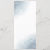 ほこりがかった青い水彩のメニュー メニュー (裏面)