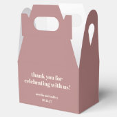 ほこりっぽいはっきりしたバラレトロカスタムウェディングサンキュー フェイバーボックス (オープン)