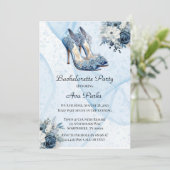 ほこりっぽいアルコールインクフローラヒールバチェロレッテ 招待状 (スタンド正面)