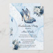 ほこりっぽいアルコールインクフローラヒールバチェロレッテ 招待状 (正面/裏面)