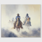 ほこりっぽいウェスタンの水の色"Pose – ザ・チェイス" ラッピングペーパー (フラット)