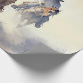 ほこりっぽいウェスタンの水の色"Pose – ザ・チェイス" ラッピングペーパー (角)