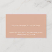 ほこりっぽいエレガントバラスタイリッシュ名刺(女性用) 名刺 (裏面)