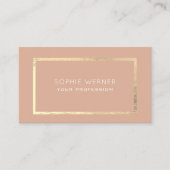 ほこりっぽいエレガントバラスタイリッシュ名刺(女性用) 名刺 (正面)