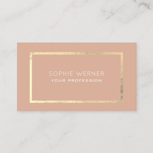 ほこりっぽいエレガントバラスタイリッシュ名刺（女性用） 名刺 (正面)