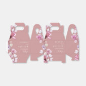 ほこりっぽいエレガントバラモダン結婚フローラ フェイバーボックス (折り畳みなし)