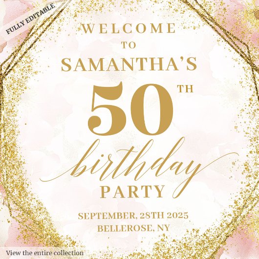 ほこりっぽいエレガントピンクフローラ誕生日パーティーの背景 タペストリー