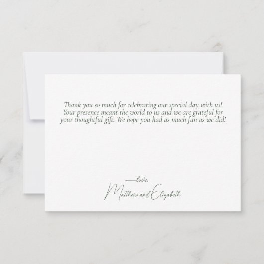 ほこりっぽいエレガントブルーイエローワイルドフラワーズボホ結婚の サンキューカード (裏面)