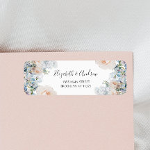 ほこりっぽいエレガントブルーフラワーズ差出人住所