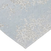 ほこりっぽいエレガント青つや消し銀の箔の外観 ショートテーブルランナー (コーナー)