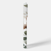 ほこりっぽいオリーブとピンクの水色のモダンフローラ Case-Mate iPhoneケース (裏面 / 右)