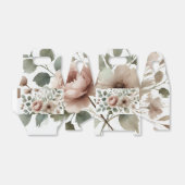 ほこりっぽいオリーブ&ピンクウォーターカラー結婚フローラ フェイバーボックス (折り畳みなし)