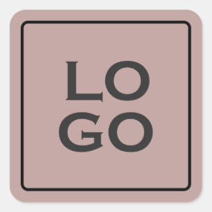 ほこりっぽいカスタムピンクのフレームにロゴを付ける スクエアシール