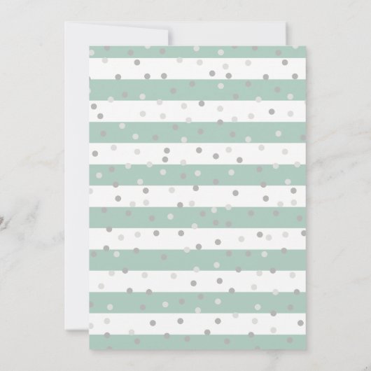 ほこりっぽいグリーンドレスダークスキンプリンセススウィート16 招待状 (裏面)