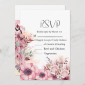 ほこりっぽいサンゴQRコードベビーシャワー セーブザデート (正面/裏面)