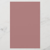 ほこりっぽいシンプルバラ書道エレガントなウェディングメニュー (裏面)