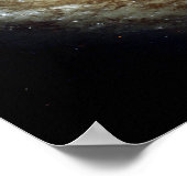 ほこりっぽいスパイラル銀河系 ポスター (角)