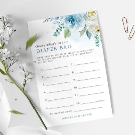 ほこりっぽいバラおむつバッグシャワーゲームに何がある