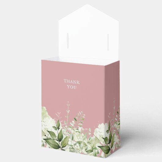 ほこりっぽいバラその女の子の緑の赤ちゃんシャワー フェイバーボックス (オープン)