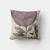 ほこりっぽいバラとグレー芸術的抽象芸術水色 クッション (正面)