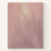 ほこりっぽいバラとブルゴーニュ・レッド・ロマン結婚マン ノートブック (裏面)