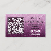 ほこりっぽいバラと梅グラデーショングリッターラッシュテクニシャン ロイヤリティカード (裏面)