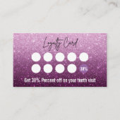 ほこりっぽいバラと梅グラデーショングリッターラッシュテクニシャン ロイヤリティカード (正面)