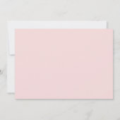 ほこりっぽいバラと白い花模様バプテスマ写真 招待状 (裏面)