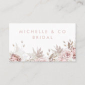 ほこりっぽいバラと赤面水彩全てに適した 名刺 (正面)