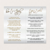 ほこりっぽいバラと金ゴールド唇の指示 名刺 (内部フラット)